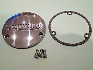 TRIUMPH T120 TR6 BONNEVILLE ALTERNATOR ROTOR COVER + GASKET & SCREWS 57-2440 - Picture 1 of 1