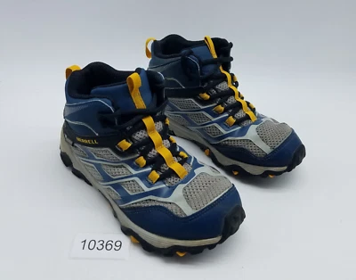 Sapatos de caminhada Merrell Moab FST baixo masculino tamanho 3 impermeável cinza azul - Imagem 1 de 4