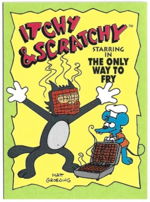 1994 SKYBOX THE SIMPSONS ITCHY AND SCRATCHY#I-7/48 BONGO TRADING CARD - Image 1 of 4