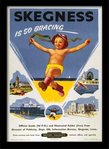 Lincolnshire Tourism Posters Framed Prints Skegness Cleethorpes Mablethorpe - Picture 1 of 30