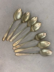 Vintage Mundial Original Rogers Mfg. Co. LOTE de 7 cucharas extra plateadas enchapadas - Imagen 1 de 12