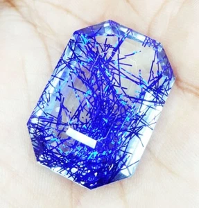 70+ Ct Loose Gems Natural Rutile Quartz Certified Flawless Octagon Cut Gems W430 - Bild 1 von 12