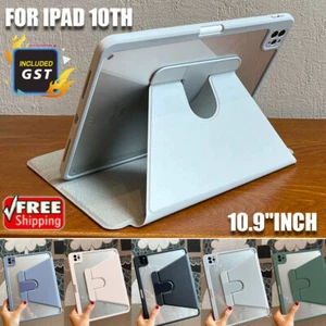 360d Roate Stand Case Pencil Holder For Apple iPad 10th 10.9inch 6 Colors - Picture 1 of 18