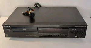 Sony CDP-291 CD Player 1991 High Precision D/A System Single Disc VTG + Cable - Foto 1 di 13