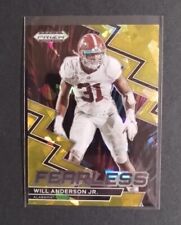 WILL ANDERSON 2023 Panini Prizm Draft Gold Cracked Ice Prizm Rookie RC 