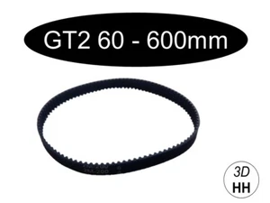 GT2 6mm geschloßener Zahnriemen je nach (Wahl 60- 800mm) 2GT GT-2 SOFORTVERSAND - Photo 1/1