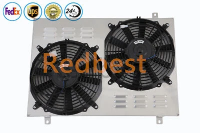 3 ряда Alu радиатор плащаница + вентилятор подходит 1984-1992 Lincoln Mark VII LSC Bill 5,0 л V8 - Изображение 1 из 4