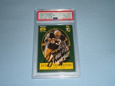 1992 Packers Hall Of Fame Card Fuzzy Thurston PSA DNA Authentic Autograph Auto 9