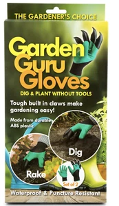 Garden Guru Waterproof and Puncture Resistant Gloves w Claws Digging - Picture 1 of 6