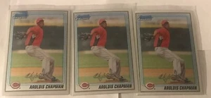 2010 Bowman Chrome AROLDIS CHAPMAN Rookie Card Lot Of 3 #BCP199 - Picture 1 of 3