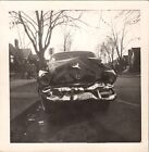 Vtg Found B&W Photo 1955 Car Wreck Accident Damage Vehicle Crash St Louis