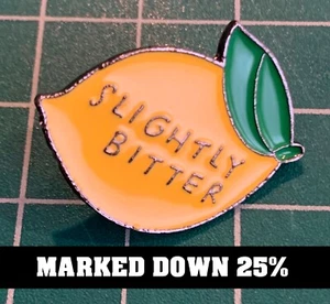 Lemon "Slightly Bitter" 25% OFF Enamel pin - Picture 1 of 4