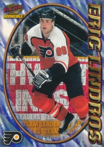 1997-98 Pacific Invincible NHL REGIME #219 ERIC LINDROS - Philadelphia Flyers