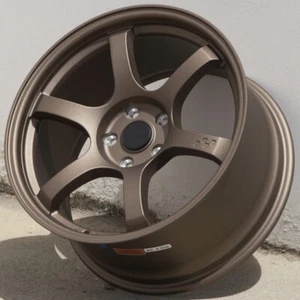 4 CIRCUIT CSF1 18x9.5 5x100 +38 FLAT BRONZE WHEELS 57DR FITS FRS GR86 FORESTER - Picture 1 of 11