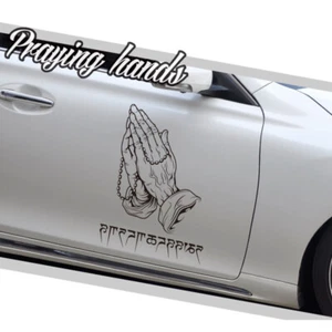 Pegatina Coche Buda Manos Oradoras - Calcomanía Vinilo Religiosa Reflectante Espiritual - Imagen 1 de 13
