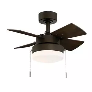 Hampton Bay Ceiling Fans W/ Lights 24" Indoor Oil Rubbed Bronze W/ 4-Blades - Picture 1 of 8