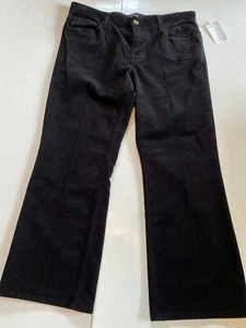 J Brand Women's 30 Black Selena Bootcut Skinny Christmas Crop Corduroy Pants - Picture 1 of 12