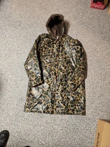 VTG Camo Coat Jacket Made In USA American ClearWater Size M Breathable DM - Picture 1 of 12