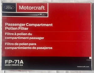 Ford Motorcraft FP-71A Passenger Compartment Cabin Air Filter FP71A - Picture 1 of 3