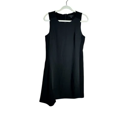 Vestido All Saints Tara sin mangas negro dobladillo asimétrico talla 8 L24 Foto 1 de 4
