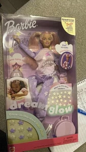 Mattel Barbie Dream Glow Doll 2001 NIB Huggable Soft Body Glow in Dark Hair - Picture 1 of 1