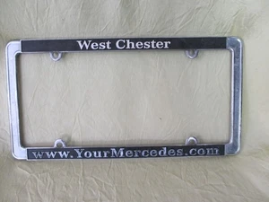 standard license plate cover MERCEDES West Chester PA old vintage Pennsylvania - Picture 1 of 6