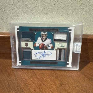 2020 Panini One Jalen Hurts Quad Patch Rookie RC Auto #99 Eagles - Picture 1 of 2