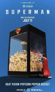 SUPERMAN Heat Vision Popcorn Bucket Regal Exclusive IN HAND SEALED 2025 - Picture 1 of 3