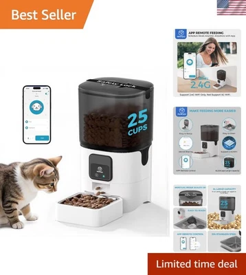 Alimentador automático inteligente para gatos 6L para perros y gatos - Alimentación remota con APP & Alexa Foto 1 de 4