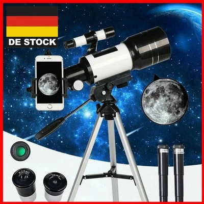 Teleskop Astronomie, Tragbares 70 mm Refraktor Fernrohr Teleskop für Kinder DHL - Bild 1 von 4