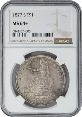 1877-S Trade Dollar $ MS64+ NGC 949905-7 - Image 1 of 4