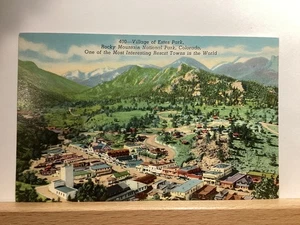 Village of Estes Park: Rocky Mountain National Park, CO - Vintage Postcard - Picture 1 of 3