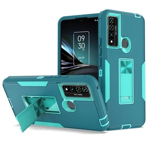 Case For TCL 20XE Rugged Hybrid Shockproof Kick Stand Ring Tough Phone Cover - Picture 1 of 21