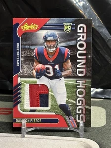 Parche Panini Absolute Dameon Pierce RC GH-30 2022 Ground Hogs/49 Houston Texans - Imagen 1 de 6