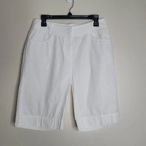 Cutter & Buck White Bermuda Short Size 6 Pockets - Picture 1 of 4