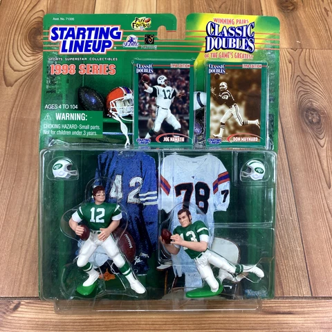 Starting Lineup 1998 Classic Doubles NFL Joe Namath Don Maynard Action Figures Cover