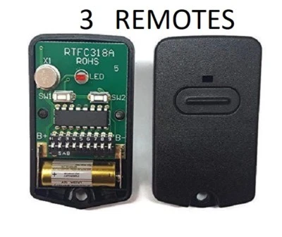 GTO RB741 GATE OPENER, MIGHTY MULE FM135 ENTRY TRANSMITTER REMOTE CONTROL 3PK