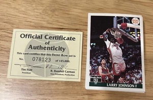 Juego completo de selecciones del draft 1991 Front Row - NBA - Larry Johnson certificado de autenticidad - Imagen 1 de 1