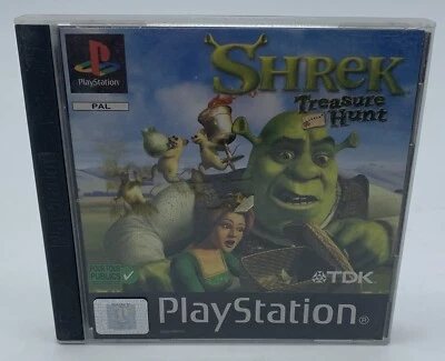 Shrek Treasure Hunt PS1 PSX PLAYSTATION 1 Works PAL French TDK - Image 1 of 4