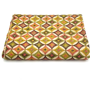 Vintage zweigroße Decke maschinengestickt Kathedrale Fensterschneider Handwerk Quilt - Bild 1 von 15