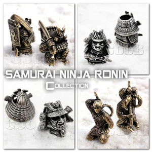 Perlen Perlen Charm Anhänger SAMURAI NINJA RONIN für Paracord Messer Schlüsselband Armband - Bild 1 von 38
