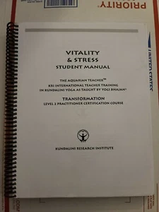 KRI Level 2 VITALITY & STRESS Kundalini Yoga Manual Workbook Yogi Bhajan Train - Bild 1 von 12