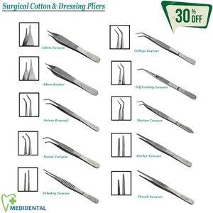 Instruments Chirurgicaux Coton & Habillement Pince / Dentaire Laboratoire Set CE - Bild 1 von 14