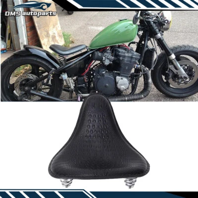 Black Solo Driver Seat for Honda Shadow Spirit ACE VT 1100 750 Rebel 250 300 450 - Imagem 1 de 4