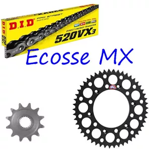 KAWASAKI KX250F 2006-2022 DID Oring KETTE RENTHAL SCHWARZ RITZEL KIT - Bild 1 von 1