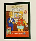 THE SIMPSONS Framed A4 2005 `around the world` DVD promo original poster 