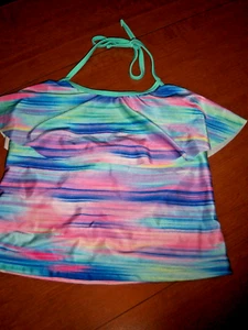 CAT JACK GIRLS SWIM TANKINI TOP SIZE L 10-12 Multi-Colors - Bild 1 von 6