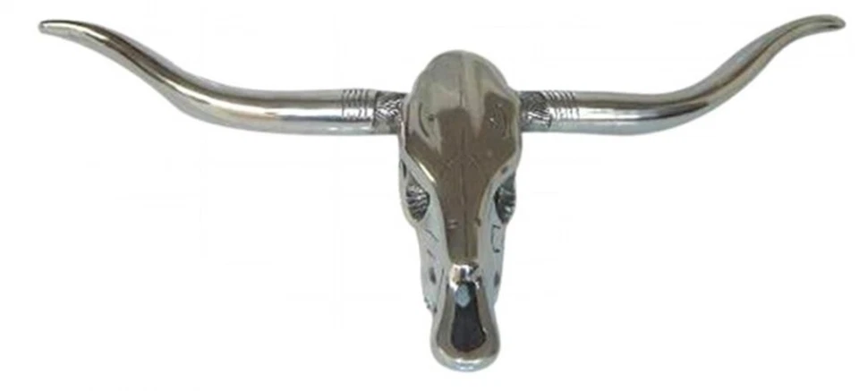 Casa Padrino Designer Geweih Aluminium Büffel Stier Alu Dekoration Wandgeweih  - Bild 1 von 1