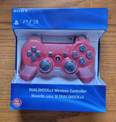 Genuine Authentic Sony PlayStation 3 PS3 Deep Red Dualshock 3 Controller NEW - Image 1 of 4