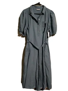 NWT Lucky Brand Women's Chambray Collared Self-Tie Dress. MSRP $119 Size M - Picture 1 of 8